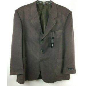 New Bolzano Notch Lapel 3 Button Sport Jacket  Sz 50R  NWT